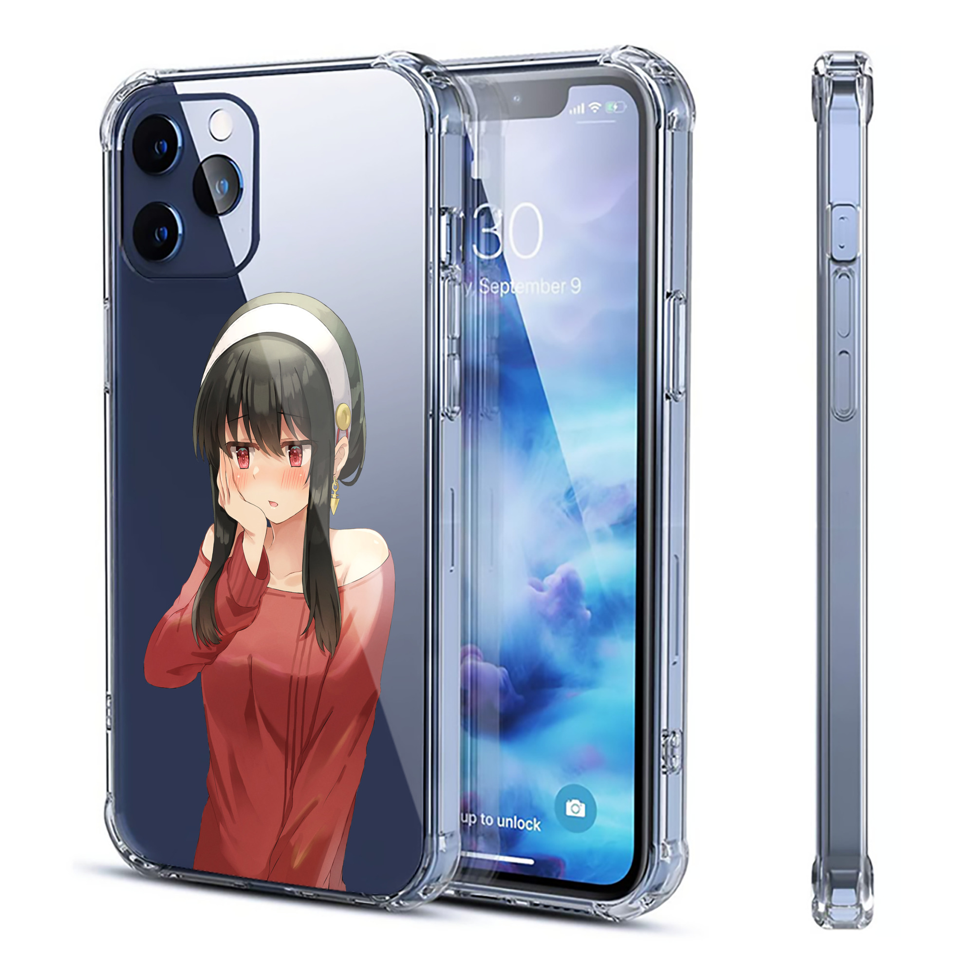 （画像用） SPY×FAMILY间谍家家酒 【iPhone 12シリーズ対応】透明スマホケース（クリアソフトケース）